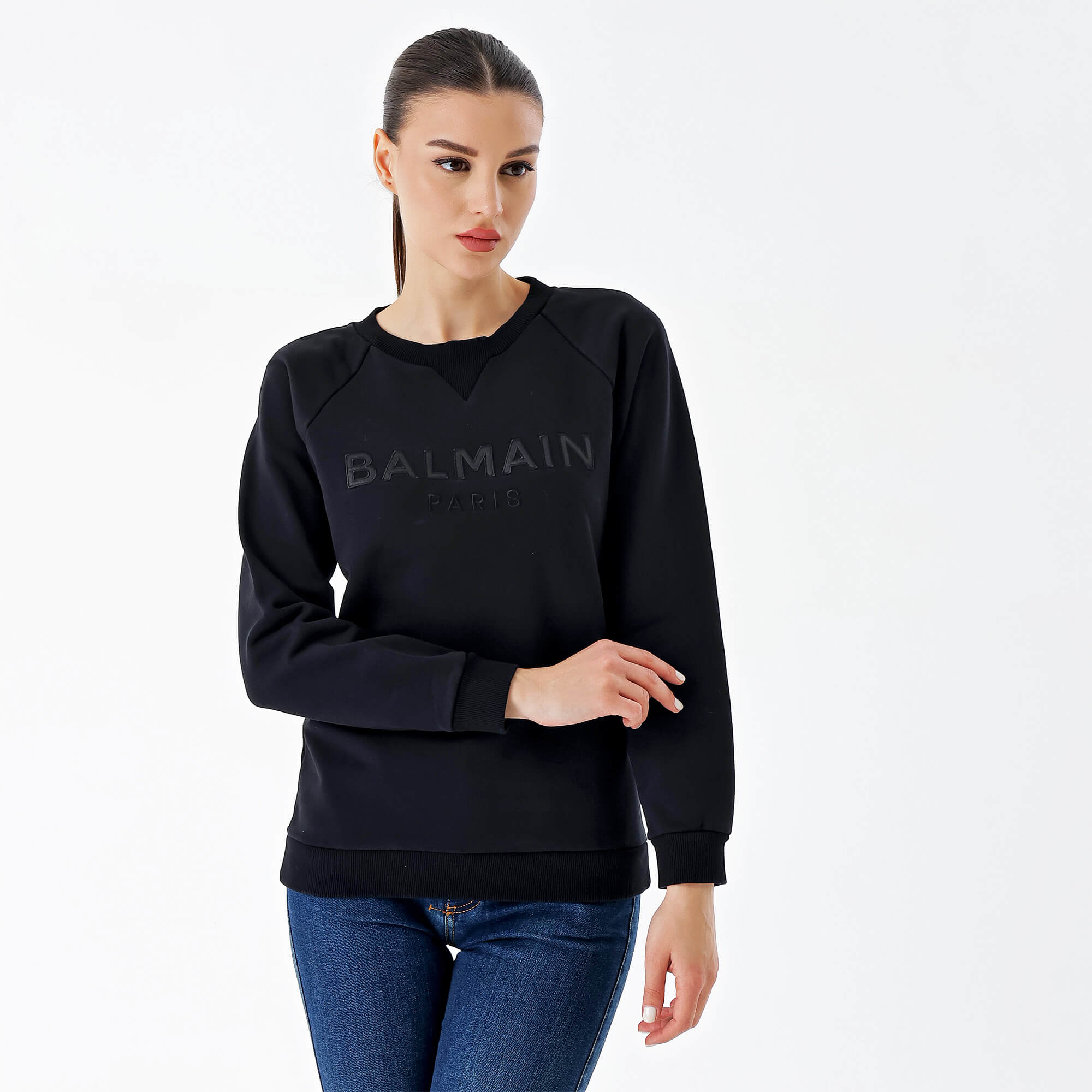 Balmain - So Black BALMAIN Logo Sweatshirt